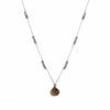 Cat's Eye White Gold Chain Necklace