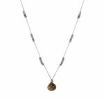 Cat's Eye White Gold Chain Necklace