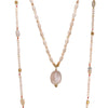 Woolly Mammoth and Moonstone Double Strand Necklace
