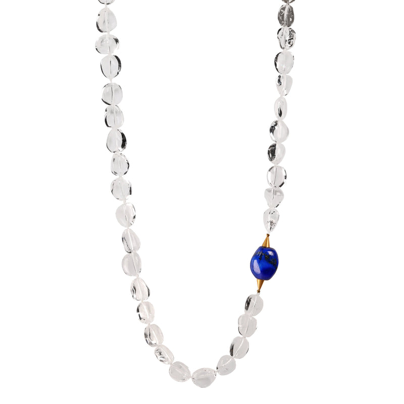 Long Rock Crystal Necklace