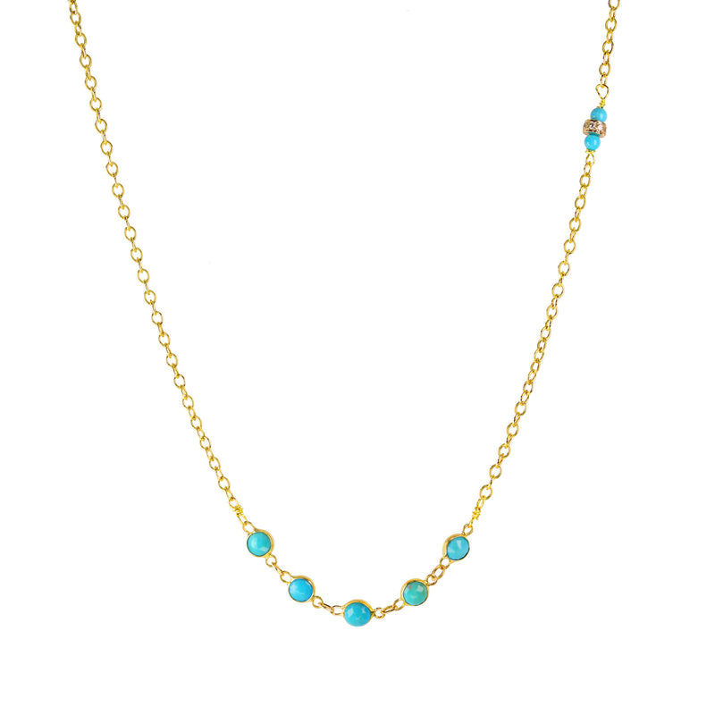 Sleeping Beauty Turquoise Chain Necklace