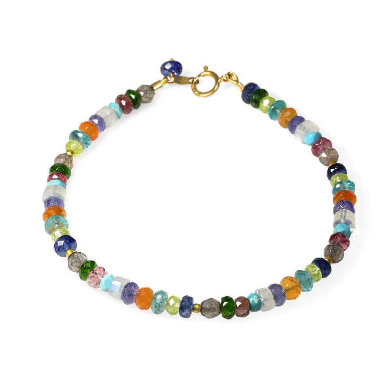 Multi-Colored Gemstone Confetti Bracelet