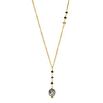 Black Diamond "Y" Necklace