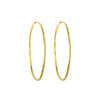 18K Yellow Gold Hammered Hoops