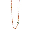 Hessonite Garnet and Ethiopian Opal Necklace