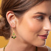 Tsavorite Teardrop Chandelier Earrings